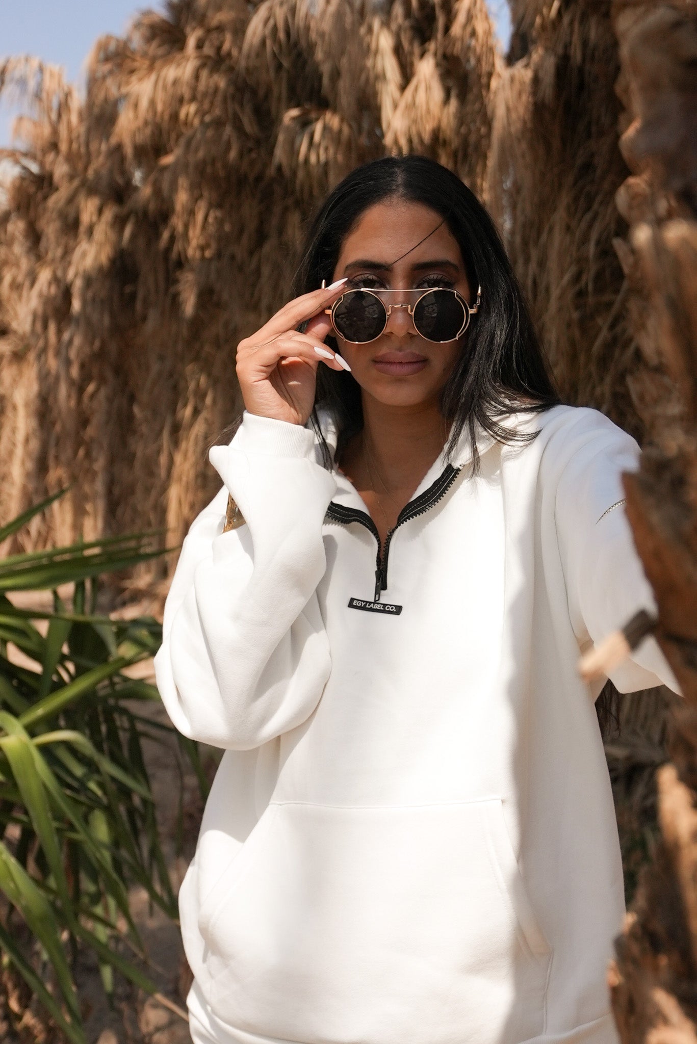 *PRE-ORDER* "THE NILE" CREME HALF-ZIP