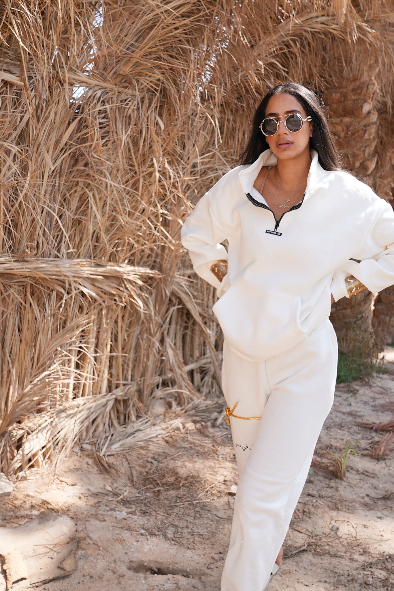 *PRE-ORDER* "THE NILE" CREME HALF-ZIP