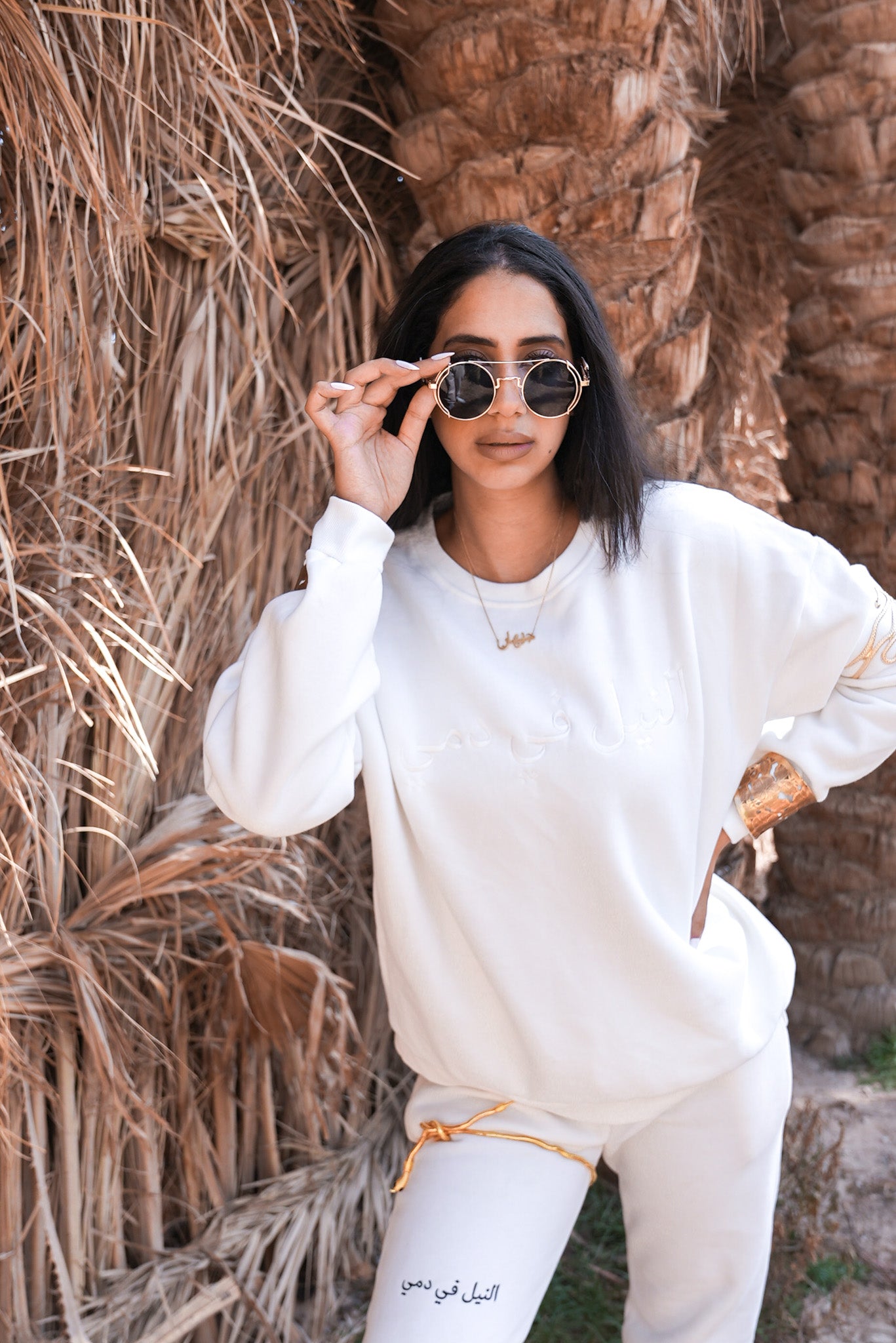 *PRE-ORDER* "THE NILE" CREME CREW NECK