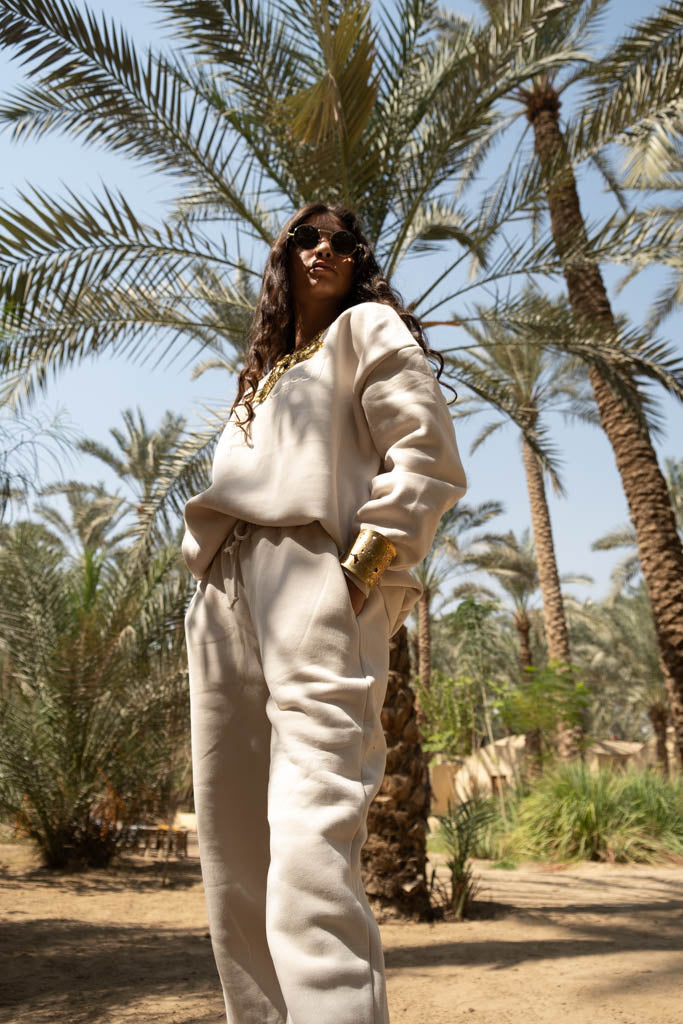 "THE NILE" NUDE SWEATPANTS