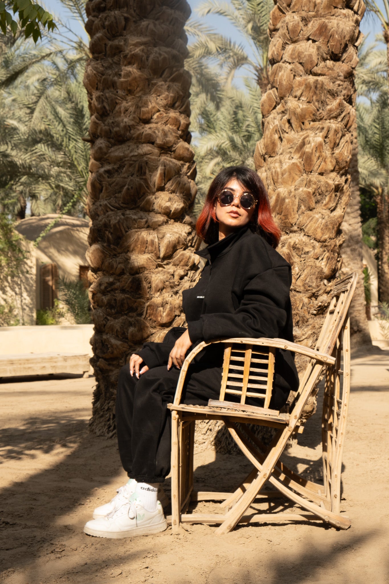 "THE NILE" BLACK SWEATPANTS