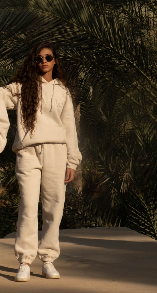 "THE NILE" NUDE HOODIE